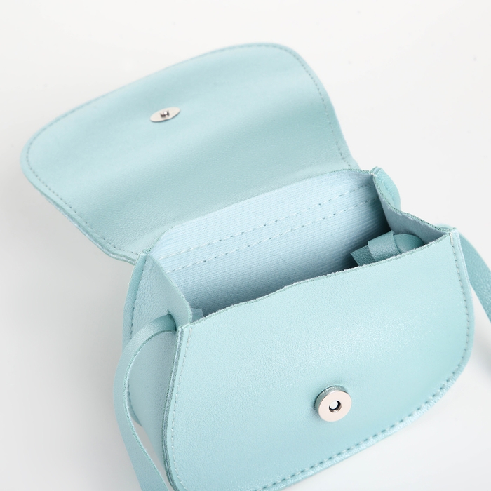 Сумка детская для девочки на клапане «Выбражулька», цвет бирюзовый Сумка детская для девочки на клапане «Выбражулька», цвет бирюзовый