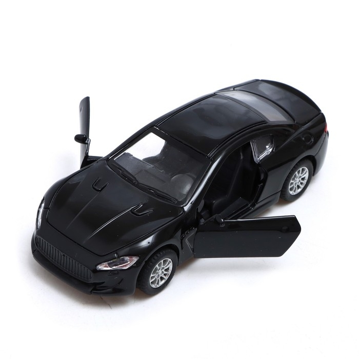 Машина металлическая &laquo;Купе&raquo;, инерция, свет и звук, 1:32, открываются двери, цвет чёрный