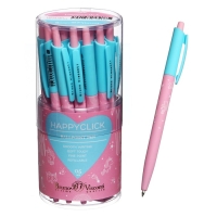 Ручка шариковая автоматическая BrunoVisconti HappyClick "Зефирные животные. Единорожки", узел 0.5 мм, синие чернила, матовый корпус Soft Touch Ручка шариковая автоматическая BrunoVisconti HappyClick "Зефирные животные. Единорожки", узел 0.5 мм, синие чернила, матовый корпус Soft Touch