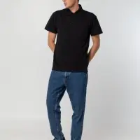 Рубашка поло мужская Spring 210 черная, размер XL