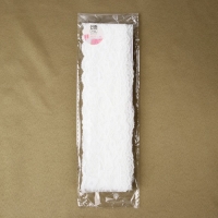 Кружево эластичное, 65 мм &times; 10 &plusmn; 1 м, цвет белый