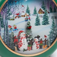 Фигура светодиодная «Зимнее сияние», 20.9х21.3х8.5 см, музыка, батарейки ААх3 (не в комплекте), USB, свечение тёплое белое Фигура светодиодная «Зимнее сияние», 20.9х21.3х8.5 см, музыка, батарейки ААх3 (не в комплекте), USB, свечение тёплое белое