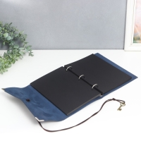 Фотоальбом 30 листов "Синий океан" кожзам (на кольцах) 22,5х18х3 см