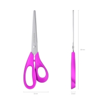 Ножницы ErichKrause Dynamic, 16 см, лезвия из нержавеющей стали, ударопрочный пластик, европодвес, МИКС