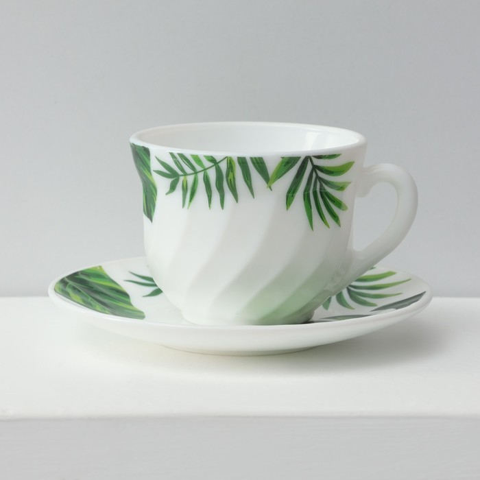 Сервиз столовый &laquo;Лист папоротника&raquo;, 37 предметов, стеклокерамика