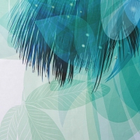 Штора для ванны Доляна «Перья», с люверсами, 180×180 см, полиэстер Штора для ванны Доляна «Перья», с люверсами, 180×180 см, полиэстер