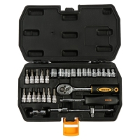 Набор инструмента DEKO TZ29, трещотки с торцевыми головками и битами, 29 предметов Набор инструмента DEKO TZ29, трещотки с торцевыми головками и битами, 29 предметов