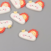 Декор для творчества пластик "Солнце и облако" набор 6 ш 1,5х2,7х0,8 см Декор для творчества пластик "Солнце и облако" набор 6 ш 1,5х2,7х0,8 см