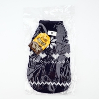 Одежда для собак. Свитер вязаный с орнаментом &laquo;Новогодний&raquo;, синий, размер M