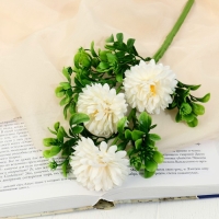 Цветы искусственные "Пион грин хало" d-6 см 36 см, белый Цветы искусственные "Пион грин хало" d-6 см 36 см, белый