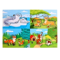 Головоломка с аппликациями &laquo;&lrm;Кто где живёт?&raquo;&lrm;