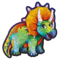 Пазл деревянный фигурный &laquo;Трицератопс&raquo;, 61 элементов