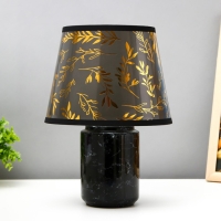 Настольная лампа "Рейна" Е14 15Вт чёрный 20х20х27 см RISALUX Настольная лампа "Рейна" Е14 15Вт чёрный 20х20х27 см RISALUX