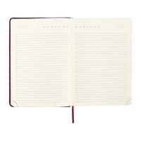 Ежедневник недатированный A5 136 листов кожзам deVENTE. Clair, твердая обложка с поролоном, перфорация, ляссе, блок 70, бордовый Ежедневник недатированный A5 136 листов кожзам deVENTE. Clair, твердая обложка с поролоном, перфорация, ляссе, блок 70, бордовый