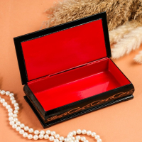 Шкатулка - купюрница &laquo;Сирень&raquo;, 8,5&times;17 см, лаковая миниатюра