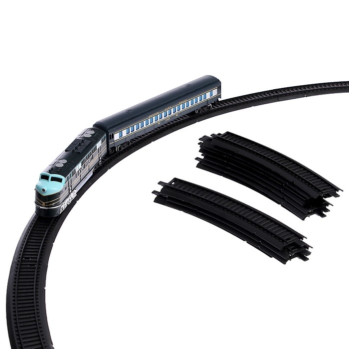 Железная дорога «Экспресс», со световыми эффектами, протяжённость пути 3,6 м Железная дорога «Экспресс», со световыми эффектами, протяжённость пути 3,6 м