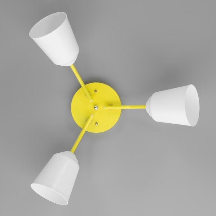 Люстра Люстра "Онлайн" (цил.) 3х15Вт Е27 МОДЕЛЬ:BR 00294 желтый 50х50х15см