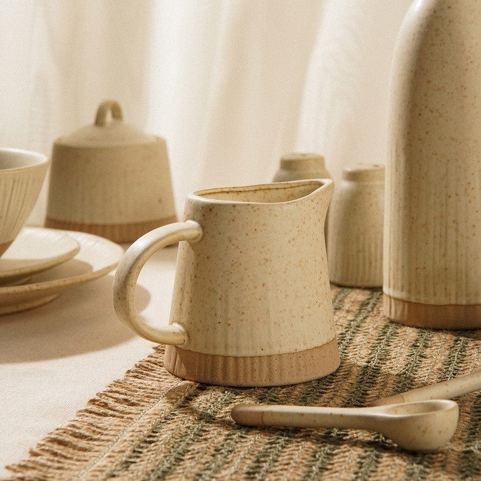 Молочник керамический SL Home &laquo;Виенто&raquo;, 350 мл, 12,5&times;9 см, цвет бежевый