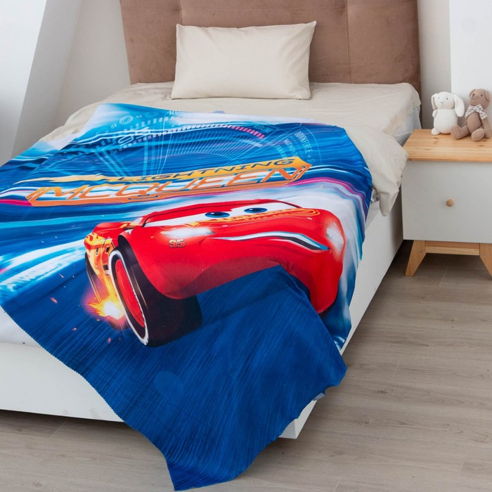 Плед Плед "Тачки" 1,5 сп, 140х210 см, 100% п/э