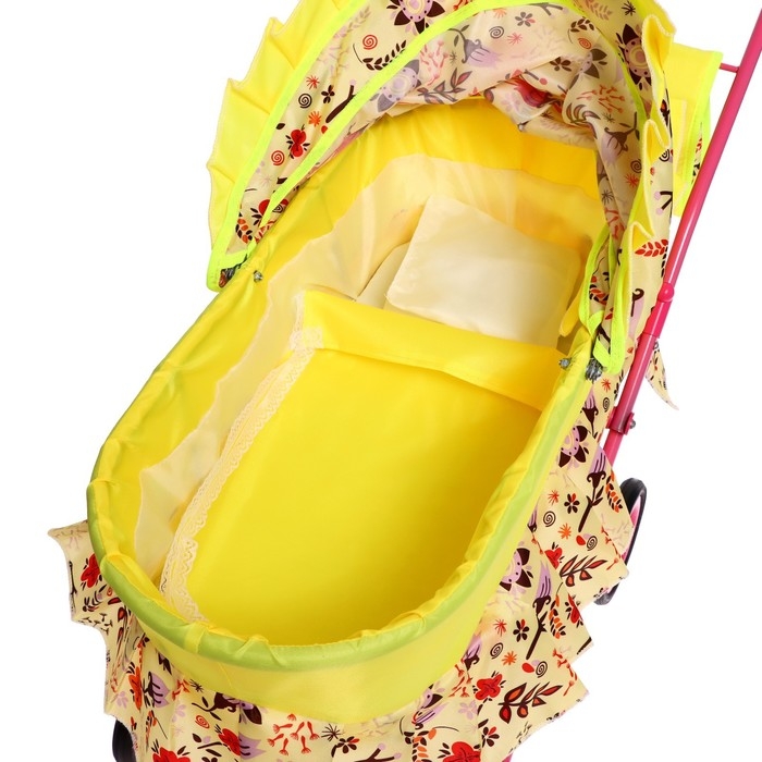 Коляска кукольная №11, цвета МИКС Коляска кукольная №11, цвета МИКС