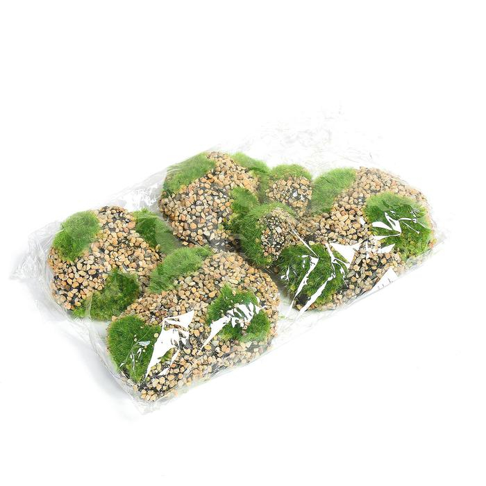 Мох искусственный «Камни», с каменной крошкой, набор 6 шт., Greengo Мох искусственный «Камни», с каменной крошкой, набор 6 шт., Greengo