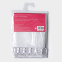 Штора для ванны Доляна &laquo;Пелена&raquo;, 180&times;180 см, EVA