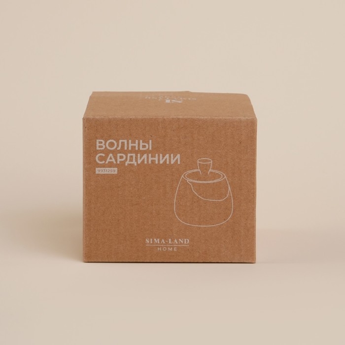 Сахарница фарфоровая SL Home «Волны Сардинии», 280 мл, 9,5×10,5 см, цвет бежевый Сахарница фарфоровая SL Home «Волны Сардинии», 280 мл, 9,5×10,5 см, цвет бежевый