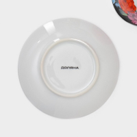 Сервиз чайный керамический на металлической подставке Доляна «Роспись», 13 предметов: 6 чашек 210 мл, 6 блюдец d=14 см, чайник 1 л Сервиз чайный керамический на металлической подставке Доляна «Роспись», 13 предметов: 6 чашек 210 мл, 6 блюдец d=14 см, чайник 1 л