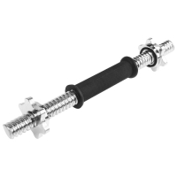 Гриф гантельный с замками, 35 см, d=25 мм, вес 1,3 кг, до 80 кг Гриф гантельный с замками, 35 см, d=25 мм, вес 1,3 кг, до 80 кг