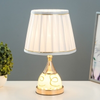 Лампа настольная с подсветкой 58087/1 1х40Вт Е27 золото 20х20х36 см RISALUX