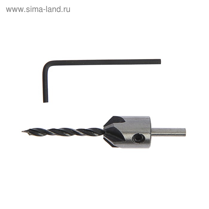 Сверло с зенкером ТУНДРА, 4 х 75 мм Сверло с зенкером ТУНДРА, 4 х 75 мм
