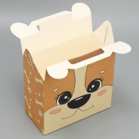 Коробка подарочная складная, упаковка, &laquo;Корги&raquo;, 23 х 20 х 10 см