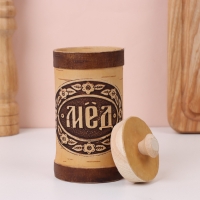Туес &laquo;Мёд&raquo;,  6&times;6&times;15 см, береста
