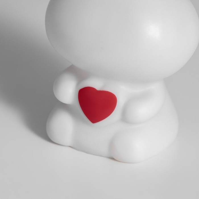 Ночник "Зайчик с сердцем" 2Вт LED LR44 белый 4х4х8,5см