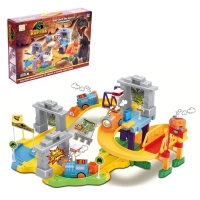 Железная дорога &laquo;Истории динозавров&raquo;, работает от батареек