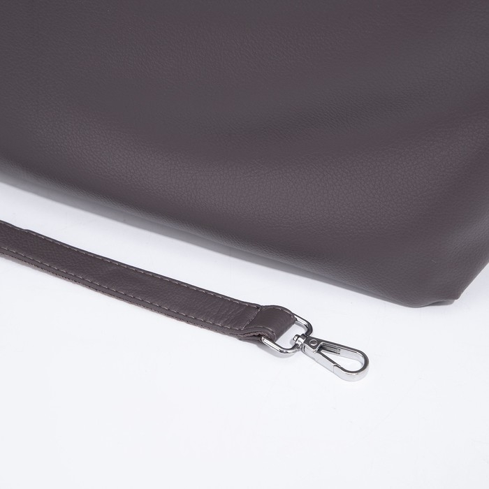 Сумка-мешок на молнии, цвет коричневый Сумка-мешок на молнии, цвет коричневый