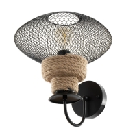 Бра "Эллеб" 1хЕ27 черный 32х32х35см