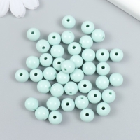 Бусины пластик "Серо-голубые" глянец набор 25 гр d=1 см Бусины пластик "Серо-голубые" глянец набор 25 гр d=1 см