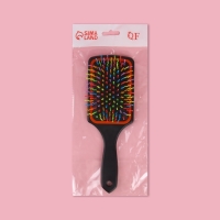 Расчёска массажная, 8 &times; 24 см, цвет МИКС