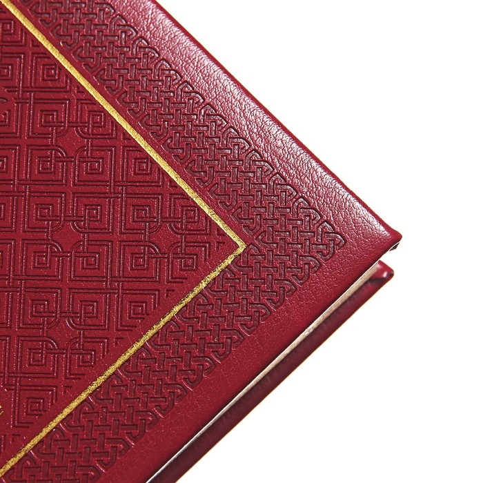 Ежедневник недатированный A5, 160 листов, deVENTE.Symbol, твёрдая обложка из искусственной кожи с поролоном, золотой срез, блок 70 г/м2, бордовый