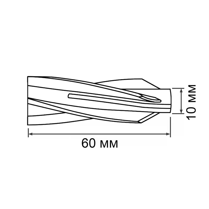 Дюбель ТУНДРА, для газобетона, нейлоновый, 10х60 мм, 30 шт Дюбель ТУНДРА, для газобетона, нейлоновый, 10х60 мм, 30 шт