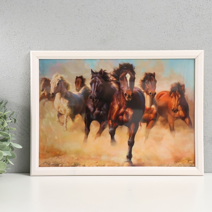 Фоторамка 21х30 см (7N92) белый (пластиковый экран)