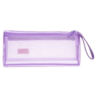Пенал школьный на молнии Calligrata "Сетка", 2 отделения, сиреневый Пенал школьный на молнии Calligrata "Сетка", 2 отделения, сиреневый