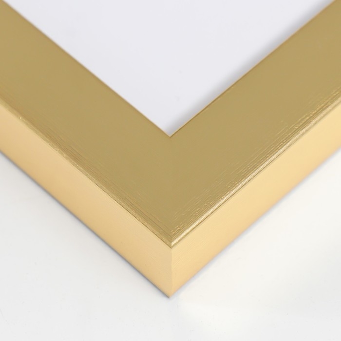 Фоторамка пластик Фоторамка пластик "МИРАМ" 13х18 см 641811-5, золото (пластиковый экран)