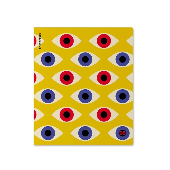 Тетрадь 96 листов в клетку, ErichKrause Bauhaus, обложка мелованный картон, матовая ламинация, выборочный лак, блок офсет 100% белизна, МИКС Тетрадь 96 листов в клетку, ErichKrause Bauhaus, обложка мелованный картон, матовая ламинация, выборочный лак, блок офсет 100% белизна, МИКС