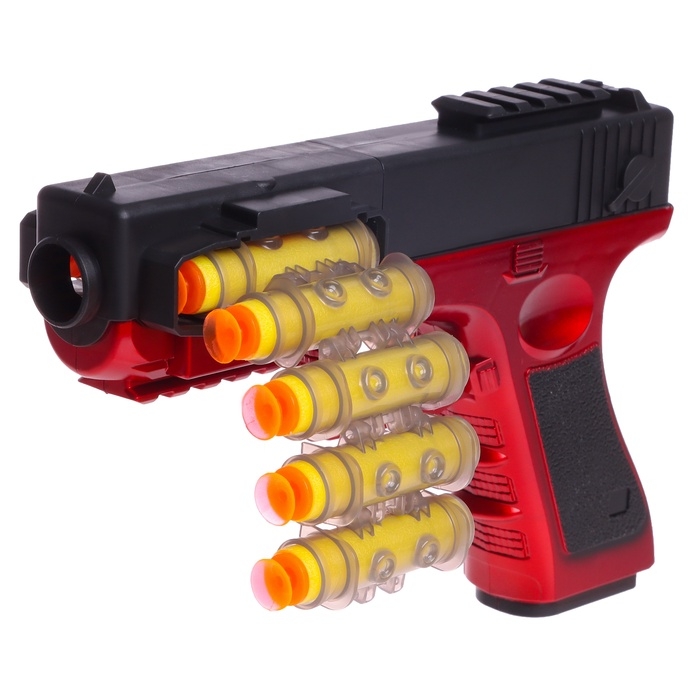 Пистолет &laquo;Глок&raquo;, стреляет мягкими пулями, ленточная подача