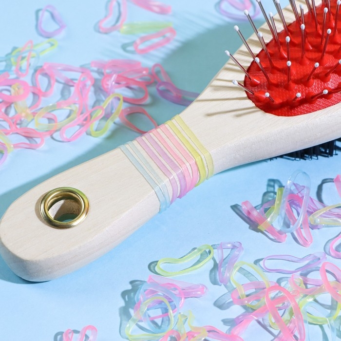 Резинки для животных повышенной прочности Резинки для животных повышенной прочности "Пастель", набор 100 шт, микс цветов