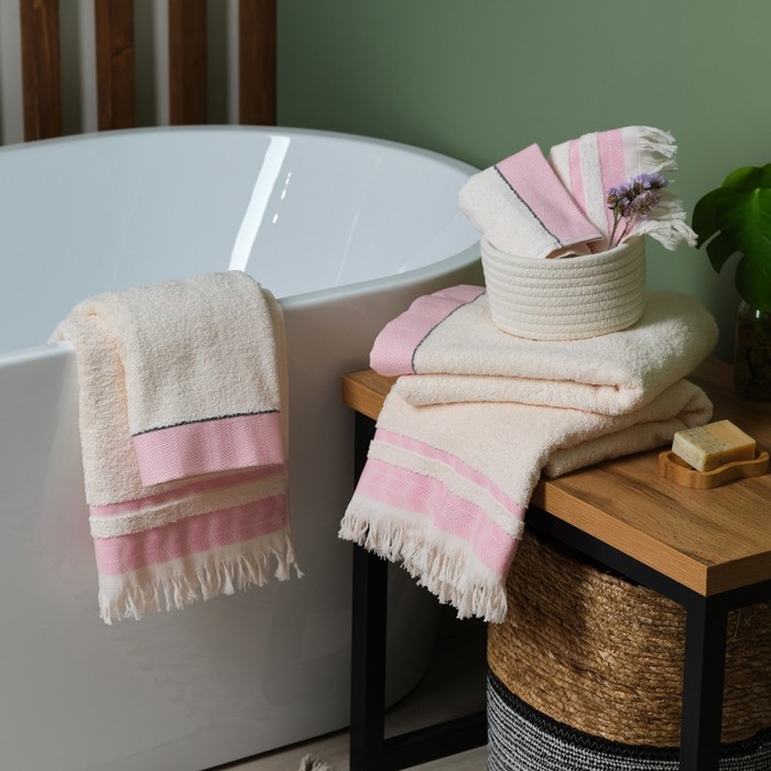 Полотенце махровое LoveLife «Муссон» 50х80 см, розовый, 100% хлопок, 500 гр/м2 Полотенце махровое LoveLife «Муссон» 50х80 см, розовый, 100% хлопок, 500 гр/м2