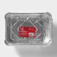 Набор форм из фольги для запекания и выпечки Доляна, 960 мл, 21,5×14,6×5 см, 2 шт Набор форм из фольги для запекания и выпечки Доляна, 960 мл, 21,5×14,6×5 см, 2 шт