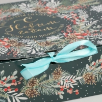 Коробка подарочная новогодняя складная «Новогодняя ботаника», 31 х 24.5 х 8 см, Новый год Коробка подарочная новогодняя складная «Новогодняя ботаника», 31 х 24.5 х 8 см, Новый год